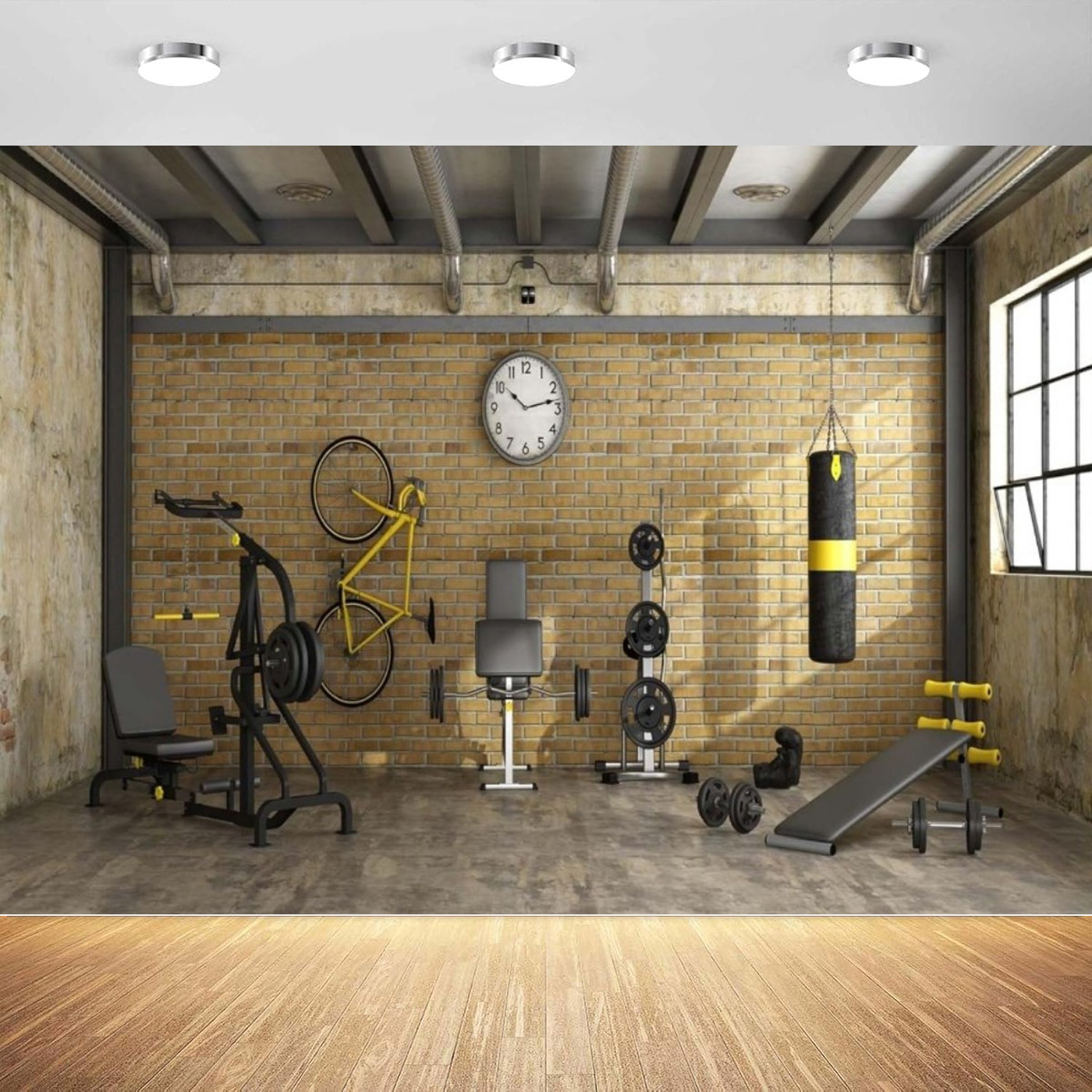 Gym Photography Backdrop Gym E - Sports Equipment Background recensie en prijs